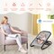 Babyjoy 2-in-1 Baby Bouncer & Rocker Infant Adjustable Folding Rocking Seat Light Gray/Beige/Gray